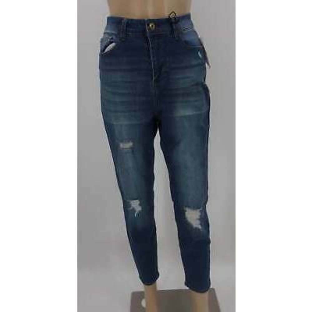 Vanilla Star Juniors High-Rise Distressed Skinny Jeans, Size 1 - Picture 2 of 2